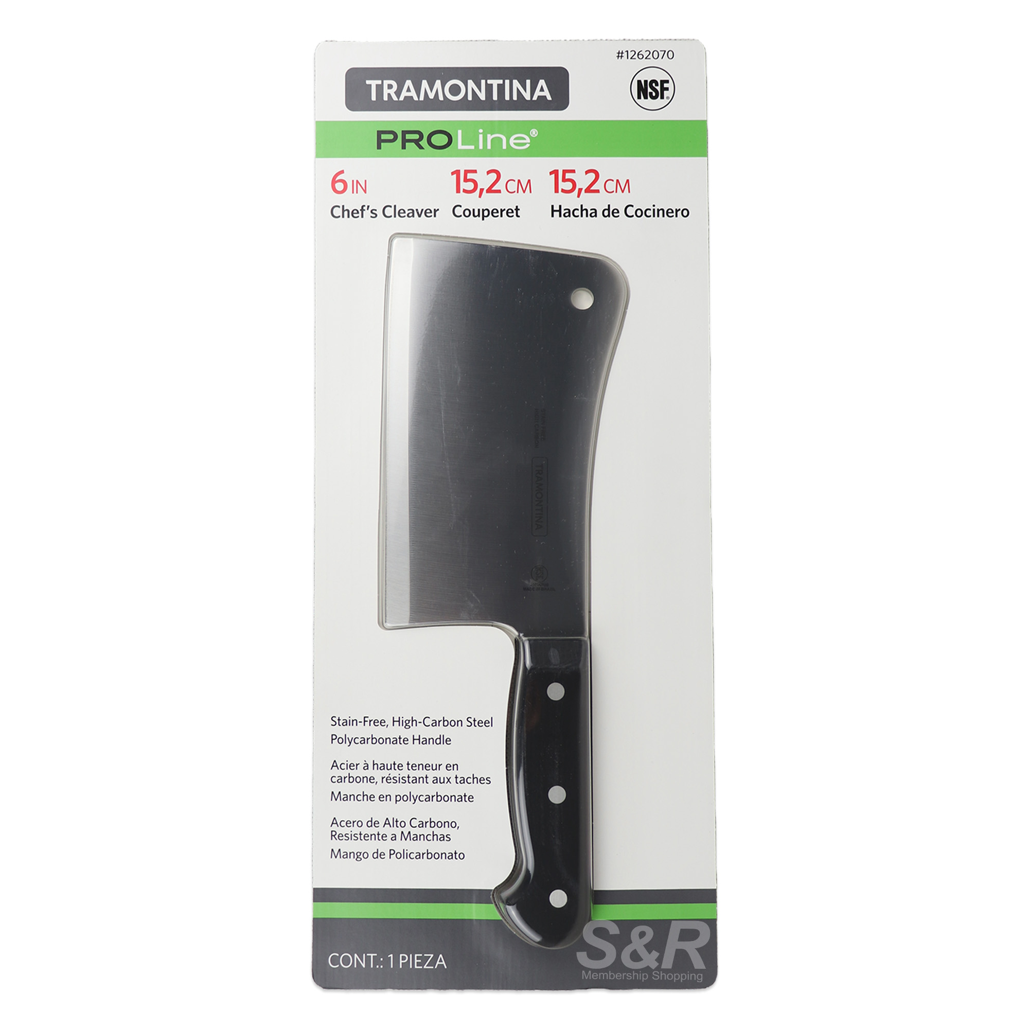 Tramontina Pro Line Chef's Cleaver 6in